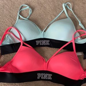 TWO Sexy Victoria’s Secret PINK Sports Bra Small